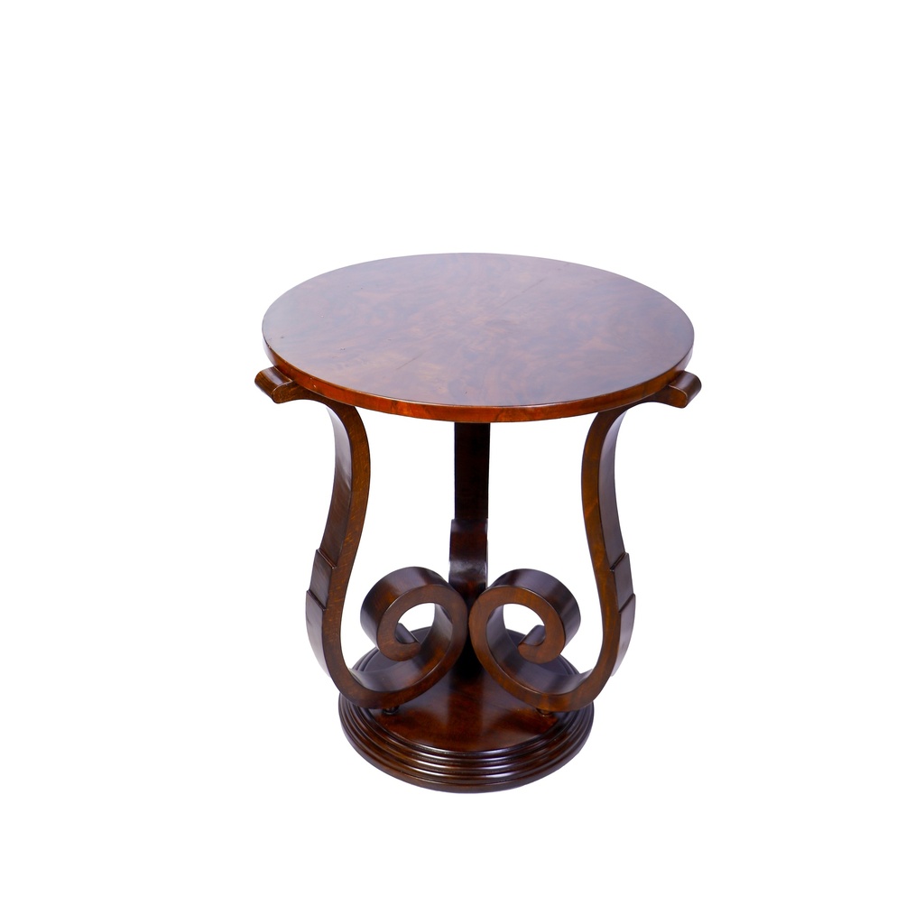 Art Deco table with a rotating base