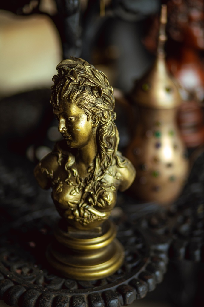 Resin statue