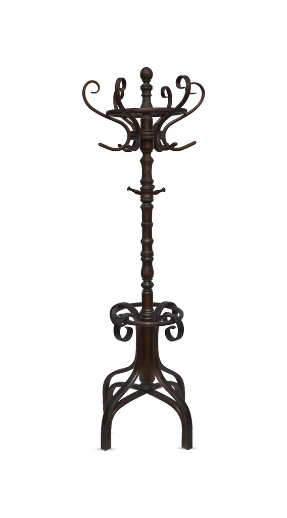 Beech wood column Hanger on four legs