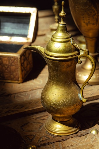 [PROD_0001688] Vintage copper coffee pot