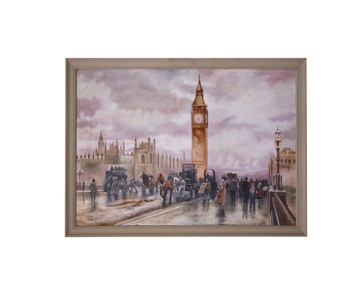 [PROD_0002220] Big Ben clock, executed using oil paints on wood