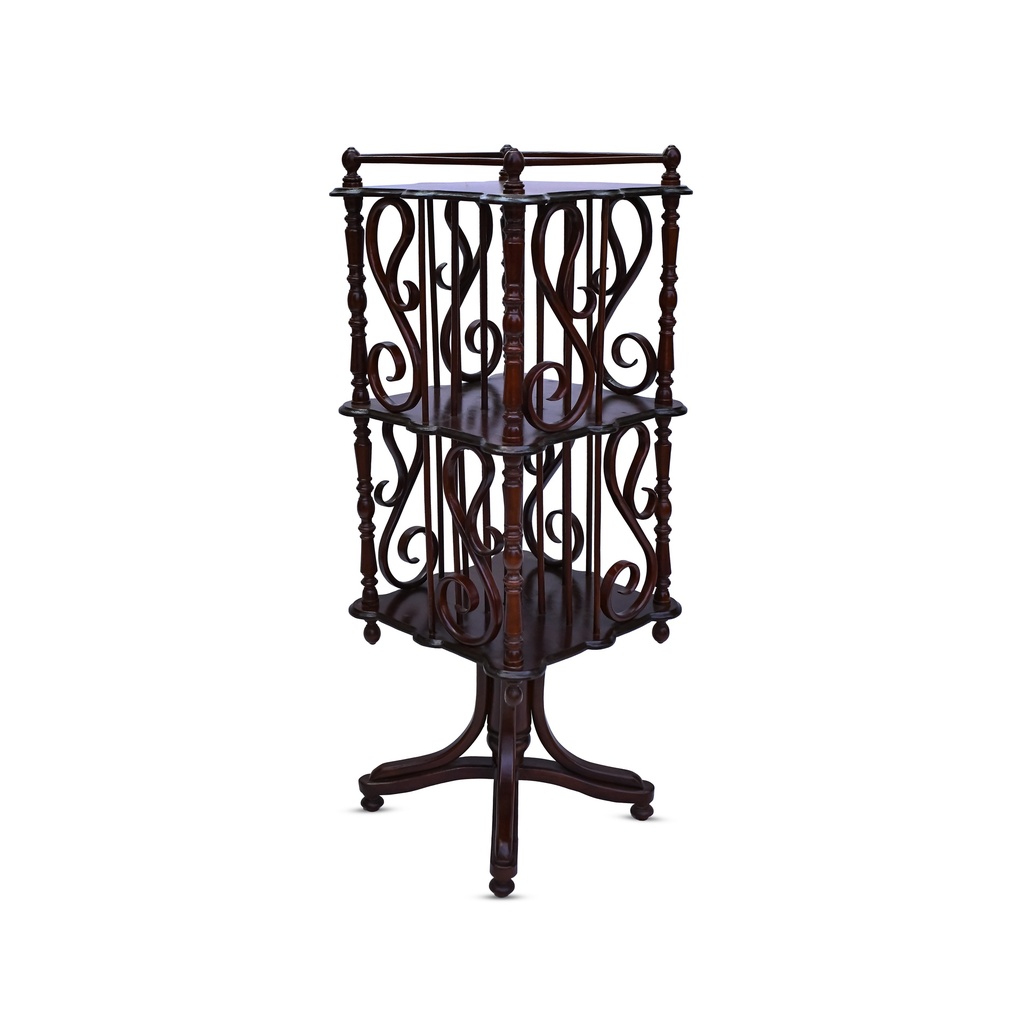 Auction For Beech Wood bookcase with two shelve